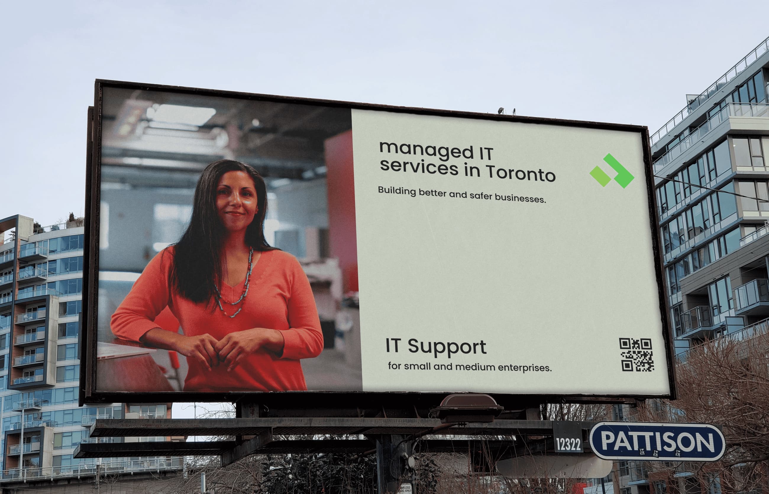 Managed IT Services campaign billboard